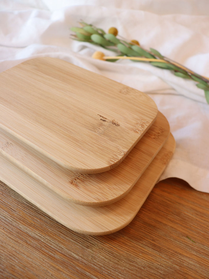 Replacement Bamboo Lids for Glass Storage Containers (Set of 3)