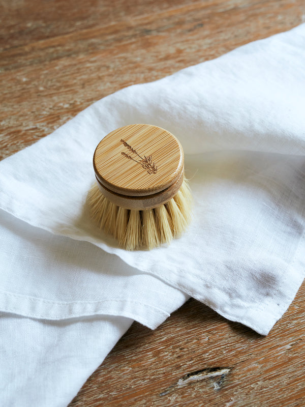 Bamboo Dish Brush Replacement Head with Sisal Bristles