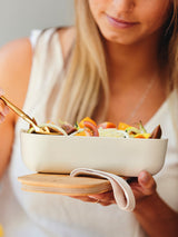 Bamboo Lunch Box with Elastic Strap