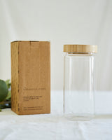 Glass Jar with Bamboo Lid