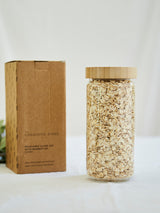 Glass Jar with Bamboo Lid