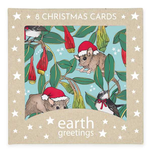 Earth Greetings Boxed Christmas Cards (Pack of 8) - Festive Forest